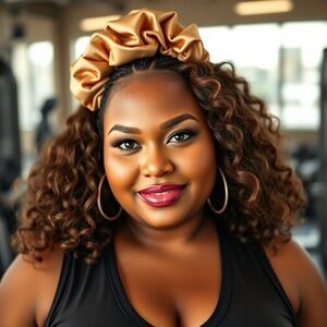 Gold Satin Hair Scrunchie